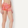 image:imageAmazon Essentials Womens Boy Short Swim Bikini Bottom with Full CoverageBright Poppy Red Folk Floral