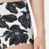 image:imageAmazon Essentials Womens Boy Short Swim Bikini Bottom with Full CoverageCream Black Floral