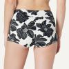 image:imageAmazon Essentials Womens Boy Short Swim Bikini Bottom with Full CoverageCream Black Floral