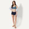 image:imageAmazon Essentials Womens Boy Short Swim Bikini Bottom with Full CoverageNavy
