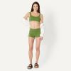 image:imageAmazon Essentials Womens Boy Short Swim Bikini Bottom with Full CoverageOlive