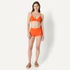 image:imageAmazon Essentials Womens Boy Short Swim Bikini Bottom with Full CoverageOrange