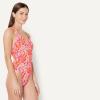 image:imageAmazon Essentials Womens CrissCross Back OnePiece SwimsuitBright Poppy Red Folk Floral