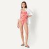 image:imageAmazon Essentials Womens CrissCross Back OnePiece SwimsuitBright Poppy Red Folk Floral