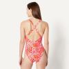image:imageAmazon Essentials Womens CrissCross Back OnePiece SwimsuitBright Poppy Red Folk Floral