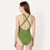 image:imageAmazon Essentials Womens CrissCross Back OnePiece SwimsuitOlive