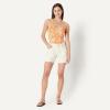 image:imageAmazon Essentials Womens CrissCross Back OnePiece SwimsuitRust Orange Abstract Palms