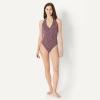 image:imageAmazon Essentials Womens Halter One Piece SwimsuitBrick Red Lilac Leopard