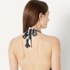 image:imageAmazon Essentials Womens Halter One Piece SwimsuitCream Black Floral