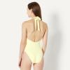 image:imageAmazon Essentials Womens Halter One Piece SwimsuitLight Yellow