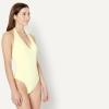 image:imageAmazon Essentials Womens Halter One Piece SwimsuitLight Yellow