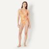 image:imageAmazon Essentials Womens Halter One Piece SwimsuitRust Orange Abstract Palms
