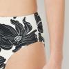 image:imageAmazon Essentials Womens High Waist High Leg Bikini BottomCream Black Floral