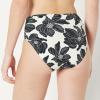 image:imageAmazon Essentials Womens High Waist High Leg Bikini BottomCream Black Floral