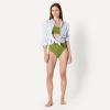 image:imageAmazon Essentials Womens High Waist High Leg Bikini BottomOlive