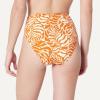 image:imageAmazon Essentials Womens High Waist High Leg Bikini BottomRust Orange Abstract Palms