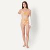 image:imageAmazon Essentials Womens High Waist High Leg Bikini BottomRust Orange Abstract Palms