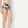 image:imageAmazon Essentials Womens High Waist Swim Bottom Available in Plus SizeCream Black Floral