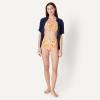 image:imageAmazon Essentials Womens High Waist Swim Bottom Available in Plus SizeRust Orange Abstract Palms