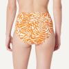 image:imageAmazon Essentials Womens High Waist Swim Bottom Available in Plus SizeRust Orange Abstract Palms