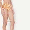 image:imageAmazon Essentials Womens High Waist Swim Bottom Available in Plus SizeRust Orange Abstract Palms