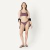 image:imageAmazon Essentials Womens HighLeg Swim Bikini BottomBrick Red Lilac Leopard