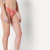 image:imageAmazon Essentials Womens HighLeg Swim Bikini BottomBright Poppy Red Folk Floral