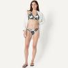 image:imageAmazon Essentials Womens HighLeg Swim Bikini BottomCream Black Floral
