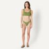 image:imageAmazon Essentials Womens HighLeg Swim Bikini BottomOlive
