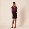 image:imageAmazon Essentials Womens Jersey RegularFit ShortSleeve BoatNeck TShirtBurgundyNavy