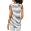 image:imageAmazon Essentials Womens Jersey StandardFit VNeck Tank TopBlack White Stripe