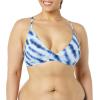 image:imageAmazon Essentials Womens LightSupport Triangle Bikini Swimsuit Top with Adjustable StrapsBlue Tie Dye