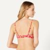 image:imageAmazon Essentials Womens LightSupport Triangle Bikini Swimsuit Top with Adjustable StrapsBright Red Multi Folk Floral