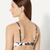 image:imageAmazon Essentials Womens LightSupport Triangle Bikini Swimsuit Top with Adjustable StrapsCream Black Floral