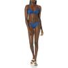 image:imageAmazon Essentials Womens LightSupport Triangle Bikini Swimsuit Top with Adjustable StrapsDeep Blue