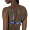 image:imageAmazon Essentials Womens LightSupport Triangle Bikini Swimsuit Top with Adjustable StrapsDeep Blue Paisley