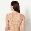 image:imageAmazon Essentials Womens LightSupport Triangle Bikini Swimsuit Top with Adjustable StrapsPale Peach Micro Floral