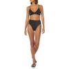 image:imageAmazon Essentials Womens LightSupport Triangle Bikini Swimsuit Top with Adjustable StrapsWashed Black