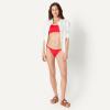 image:imageAmazon Essentials Womens NoTie String Swim Bikini BottomBright Poppy Red
