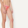 image:imageAmazon Essentials Womens NoTie String Swim Bikini BottomBright Poppy Red Folk Floral