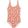 image:imageAmazon Essentials Womens OnePiece Scoop Neck Coverage Swimsuit Available in Plus SizeBrown Floral Print