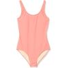 image:imageAmazon Essentials Womens OnePiece Scoop Neck Coverage Swimsuit Available in Plus SizeCoral Pink
