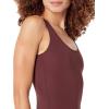 image:imageAmazon Essentials Womens OnePiece Scoop Neck Coverage Swimsuit Available in Plus SizeDeep Brown