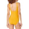 image:imageAmazon Essentials Womens OnePiece Scoop Neck Coverage Swimsuit Available in Plus SizeGolden Yellow