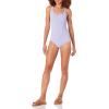 image:imageAmazon Essentials Womens OnePiece Scoop Neck Coverage Swimsuit Available in Plus SizeLavender