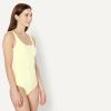 image:imageAmazon Essentials Womens OnePiece Scoop Neck Coverage Swimsuit Available in Plus SizeLight Yellow