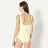 image:imageAmazon Essentials Womens OnePiece Scoop Neck Coverage Swimsuit Available in Plus SizeLight Yellow