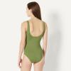 image:imageAmazon Essentials Womens OnePiece Scoop Neck Coverage Swimsuit Available in Plus SizeOlive