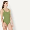 image:imageAmazon Essentials Womens OnePiece Scoop Neck Coverage Swimsuit Available in Plus SizeOlive