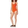 image:imageAmazon Essentials Womens OnePiece Scoop Neck Coverage Swimsuit Available in Plus SizeOrange